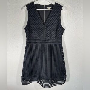 J.Crew Black Textured Mini Dress